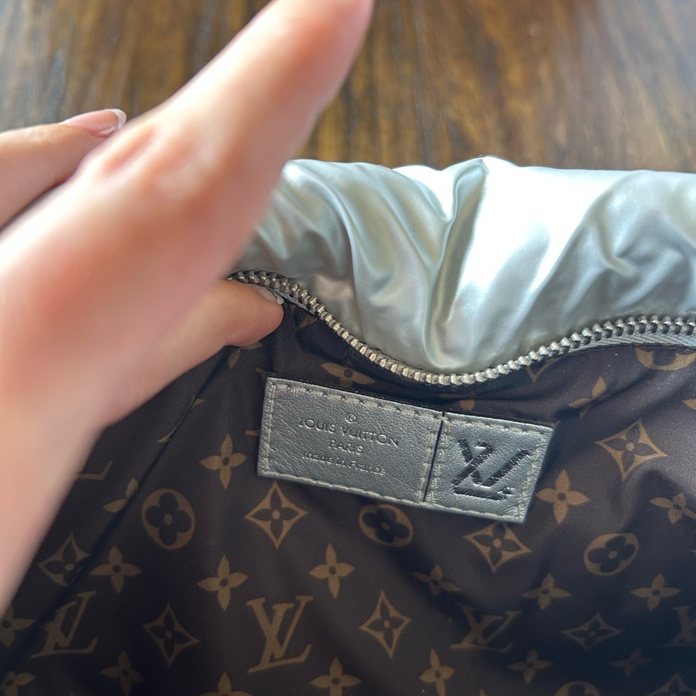 LOUIS VUITTON Econyl Monogram Pillow Maxi Multi Pochette Accessories Silver Pink - Picture 11 of 15
